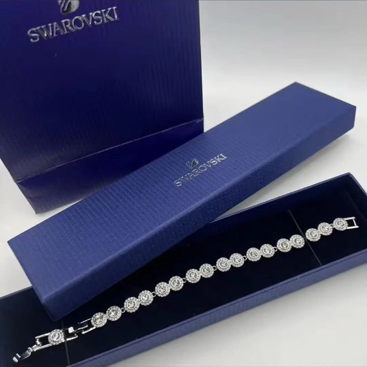 SWARVOSKI x AG Circle Cuban Neckless + Braclet